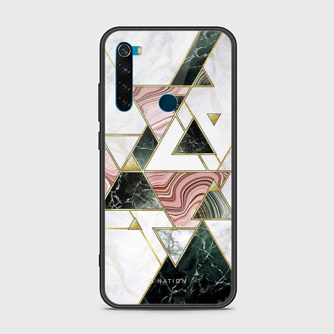 Xiaomi Redmi Note 8 Cover - O'Nation Shades of Marble Series - HQ Ultra Shine Premium Infinity Glass Soft Silicon Borders Case