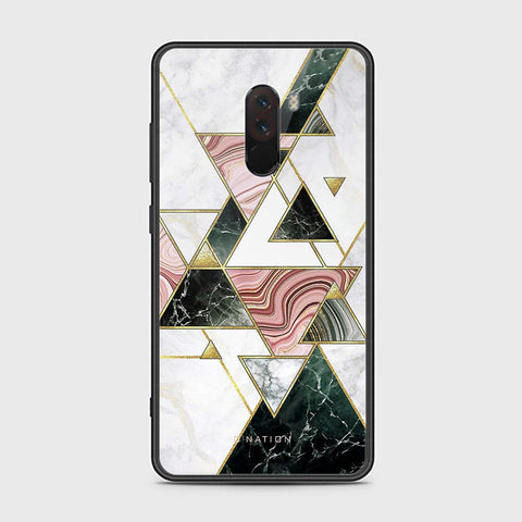 Xiaomi Pocophone F1 Cover - O'Nation Shades of Marble Series - HQ Ultra Shine Premium Infinity Glass Soft Silicon Borders Case