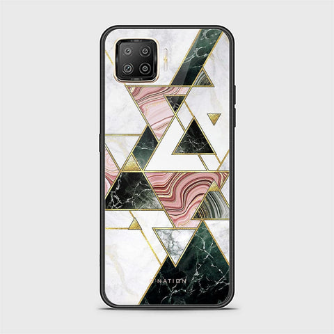 Oppo F17 Cover - O'Nation Shades of Marble Series - HQ Ultra Shine Premium Infinity Glass Soft Silicon Borders Case