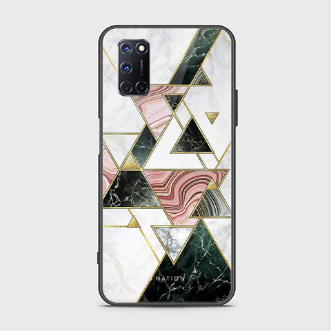 Oppo A92 Cover - O'Nation Shades of Marble Series - HQ Ultra Shine Premium Infinity Glass Soft Silicon Borders Case