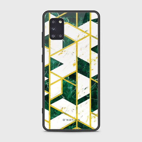 Samsung Galaxy A31 Cover - O'Nation Shades of Marble Series - HQ Ultra Shine Premium Infinity Glass Soft Silicon Borders Case