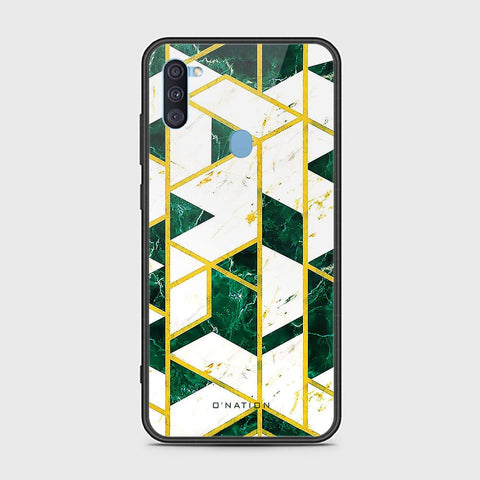 Samsung Galaxy M11 Cover - O'Nation Shades of Marble Series - HQ Ultra Shine Premium Infinity Glass Soft Silicon Borders Case