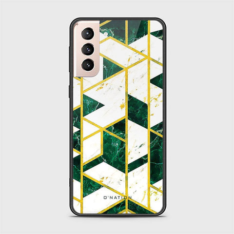 Samsung Galaxy S21 5G Cover - O'Nation Shades of Marble Series - HQ Ultra Shine Premium Infinity Glass Soft Silicon Borders Case