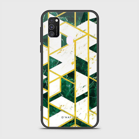 Samsung Galaxy M30s Cover - O'Nation Shades of Marble Series - HQ Ultra Shine Premium Infinity Glass Soft Silicon Borders Case