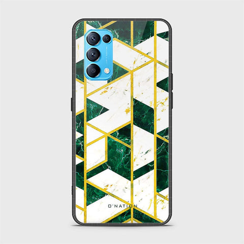 Oppo Find X3 Lite Cover - O'Nation Shades of Marble Series - HQ Ultra Shine Premium Infinity Glass Soft Silicon Borders Case