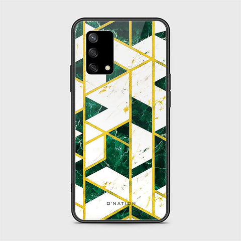 Oppo F19 Cover - O'Nation Shades of Marble Series - HQ Ultra Shine Premium Infinity Glass Soft Silicon Borders Case