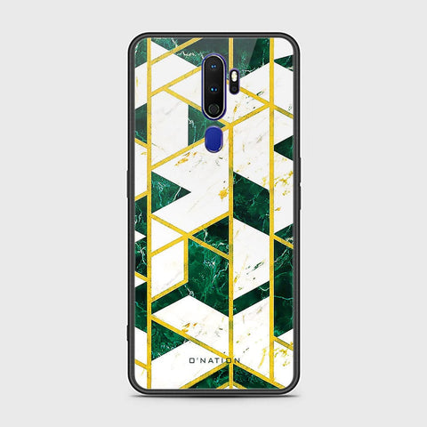 Oppo A9 2020 Cover - O'Nation Shades of Marble Series - HQ Ultra Shine Premium Infinity Glass Soft Silicon Borders Case