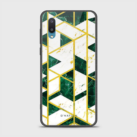 Samsung Galaxy A02 Cover - O'Nation Shades of Marble Series - HQ Ultra Shine Premium Infinity Glass Soft Silicon Borders Case