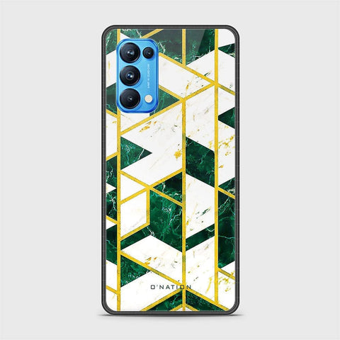 Oppo Reno 5 Pro 5G Cover - O'Nation Shades of Marble Series - HQ Ultra Shine Premium Infinity Glass Soft Silicon Borders Case