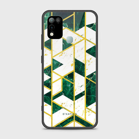 Infinix Hot 10 Play Cover - O'Nation Shades of Marble Series - HQ Ultra Shine Premium Infinity Glass Soft Silicon Borders Case