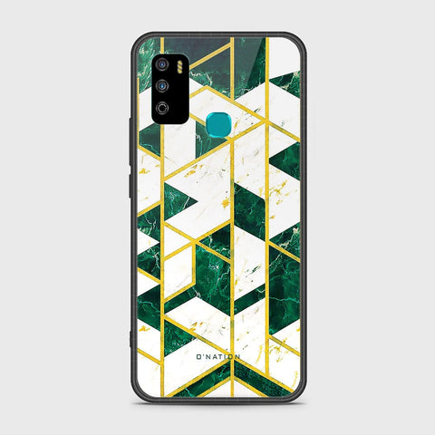 Infinix Hot 9 Play Cover - O'Nation Shades of Marble Series - HQ Ultra Shine Premium Infinity Glass Soft Silicon Borders Case