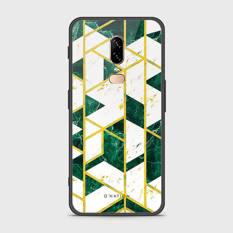 OnePlus 6 Cover - O'Nation Shades of Marble Series - HQ Ultra Shine Premium Infinity Glass Soft Silicon Borders Case