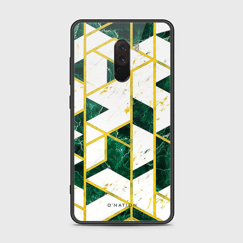 Xiaomi Pocophone F1 Cover - O'Nation Shades of Marble Series - HQ Ultra Shine Premium Infinity Glass Soft Silicon Borders Case