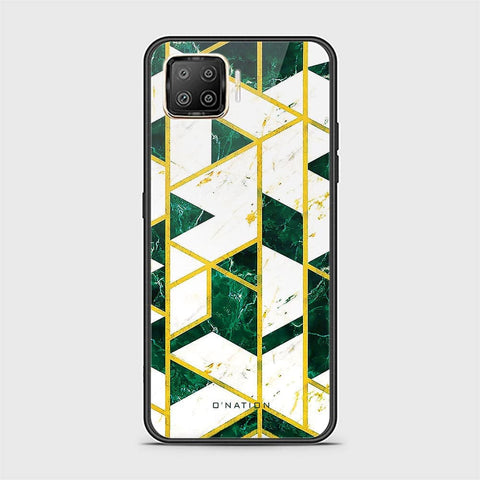 Oppo F17 Cover - O'Nation Shades of Marble Series - HQ Ultra Shine Premium Infinity Glass Soft Silicon Borders Case