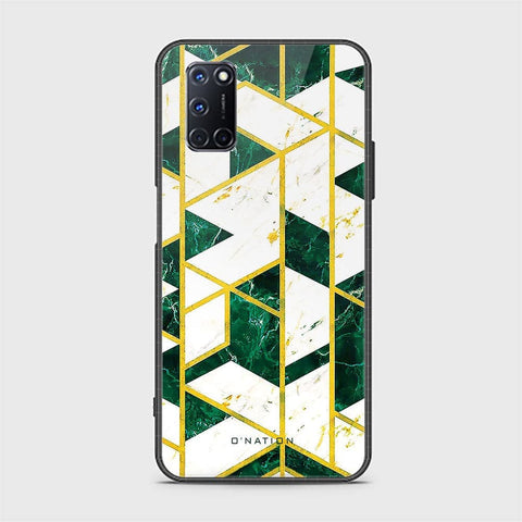 Oppo A92 Cover - O'Nation Shades of Marble Series - HQ Ultra Shine Premium Infinity Glass Soft Silicon Borders Case