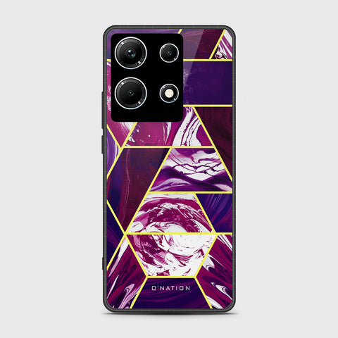 Infinix Note 30 Pro Cover- O'Nation Shades of Marble Series - HQ Ultra Shine Premium Infinity Glass Soft Silicon Borders Case