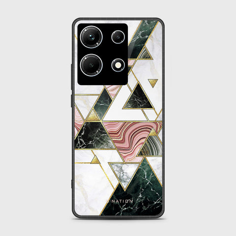 Infinix Note 30 Pro Cover- O'Nation Shades of Marble Series - HQ Ultra Shine Premium Infinity Glass Soft Silicon Borders Case