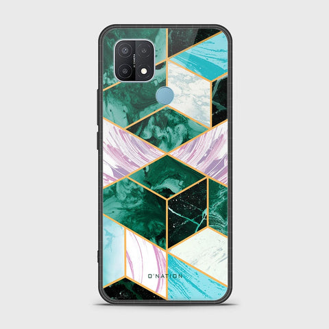 Oppo A15s Cover - O'Nation Shades of Marble Series - HQ Ultra Shine Premium Infinity Glass Soft Silicon Borders Case