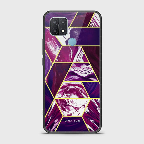 Oppo A15s Cover - O'Nation Shades of Marble Series - HQ Ultra Shine Premium Infinity Glass Soft Silicon Borders Case