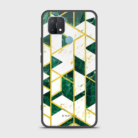 Oppo A15 Cover - O'Nation Shades of Marble Series - HQ Ultra Shine Premium Infinity Glass Soft Silicon Borders Case