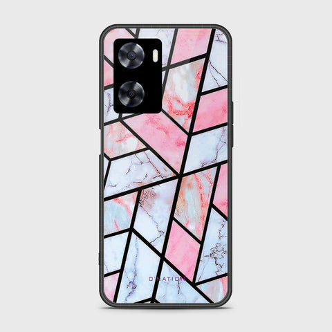 Oppo A77s Cover - O'Nation Shades of Marble Series - HQ Ultra Shine Premium Infinity Glass Soft Silicon Borders Case