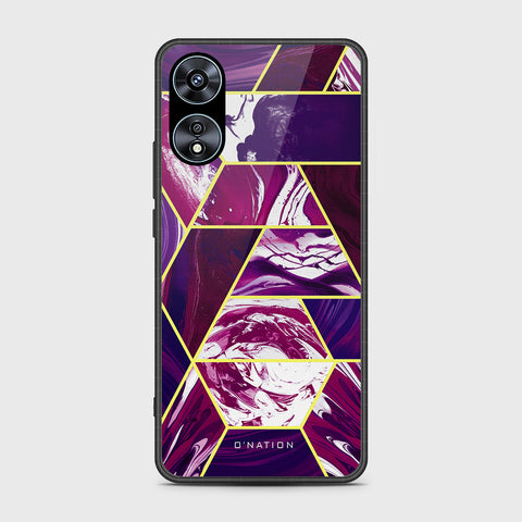 Oppo A78 4G Cover- O'Nation Shades of Marble Series - HQ Ultra Shine Premium Infinity Glass Soft Silicon Borders Case