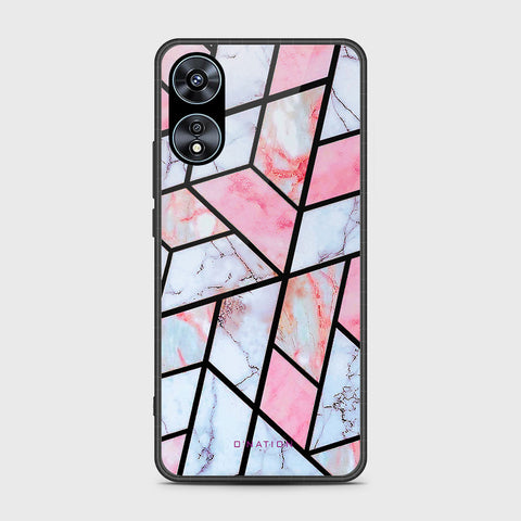 Oppo A78 4G Cover- O'Nation Shades of Marble Series - HQ Ultra Shine Premium Infinity Glass Soft Silicon Borders Case