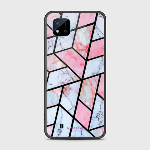 Realme Narzo 50i Cover- O'Nation Shades of Marble Series - HQ Ultra Shine Premium Infinity Glass Soft Silicon Borders Case