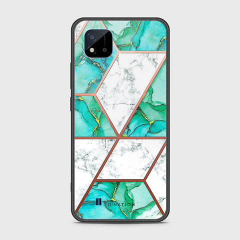 Realme C20 Cover- O'Nation Shades of Marble Series - HQ Ultra Shine Premium Infinity Glass Soft Silicon Borders Case