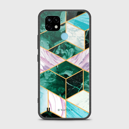 Realme C21 Cover- O'Nation Shades of Marble Series - HQ Ultra Shine Premium Infinity Glass Soft Silicon Borders Case