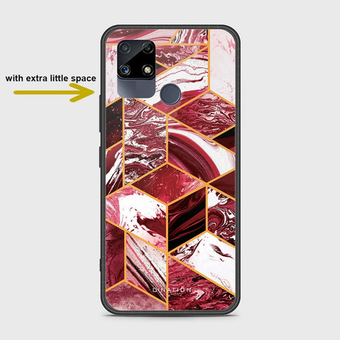 Realme C25s Cover- O'Nation Shades of Marble Series - HQ Ultra Shine Premium Infinity Glass Soft Silicon Borders Case