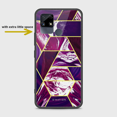 Realme Narzo 20 Cover- O'Nation Shades of Marble Series - HQ Ultra Shine Premium Infinity Glass Soft Silicon Borders Case