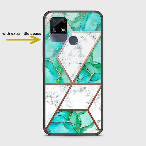 Realme Narzo 20 Cover- O'Nation Shades of Marble Series - HQ Ultra Shine Premium Infinity Glass Soft Silicon Borders Case