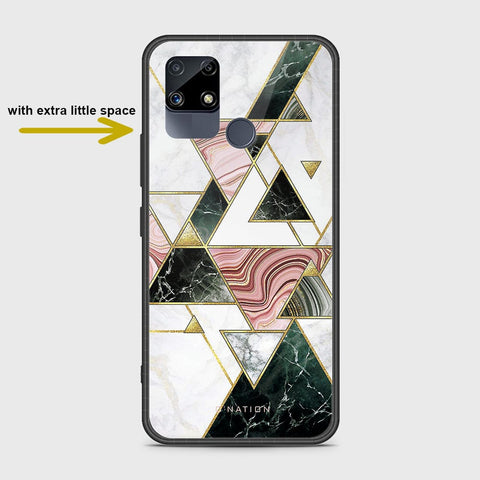 Realme Narzo 20 Cover- O'Nation Shades of Marble Series - HQ Ultra Shine Premium Infinity Glass Soft Silicon Borders Case