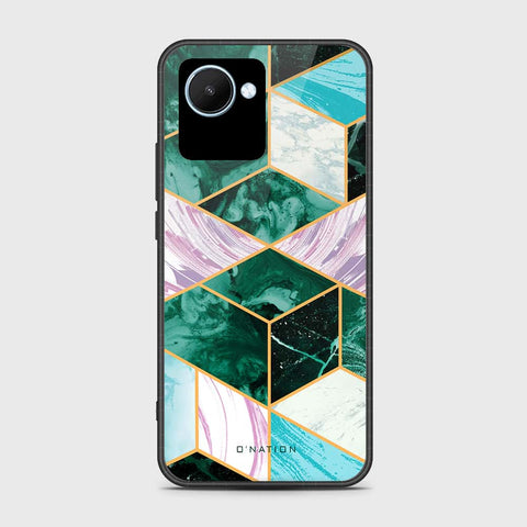 Realme C30 Cover- O'Nation Shades of Marble Series - HQ Ultra Shine Premium Infinity Glass Soft Silicon Borders Case