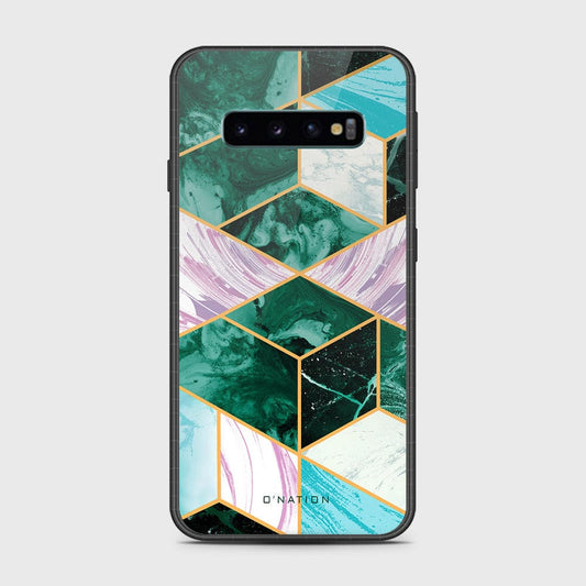 Samsung Galaxy S10 5G Cover- O'Nation Shades of Marble Series - HQ Ultra Shine Premium Infinity Glass Soft Silicon Borders Case