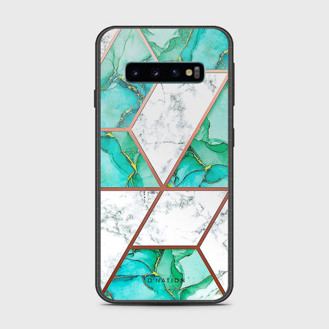 Samsung Galaxy S10 5G Cover- O'Nation Shades of Marble Series - HQ Ultra Shine Premium Infinity Glass Soft Silicon Borders Case