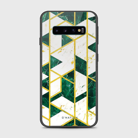 Samsung Galaxy S10 5G Cover- O'Nation Shades of Marble Series - HQ Ultra Shine Premium Infinity Glass Soft Silicon Borders Case