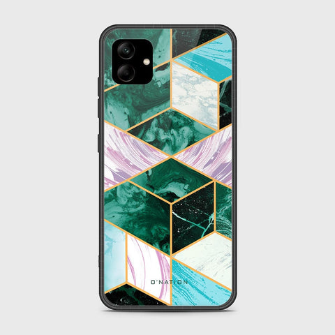 Samsung Galaxy A04 Cover- O'Nation Shades of Marble Series - HQ Ultra Shine Premium Infinity Glass Soft Silicon Borders Case