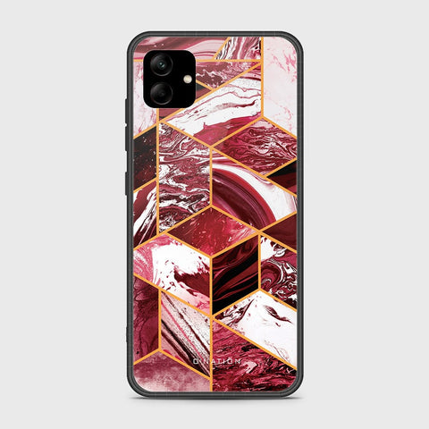 Samsung Galaxy A04 Cover- O'Nation Shades of Marble Series - HQ Ultra Shine Premium Infinity Glass Soft Silicon Borders Case