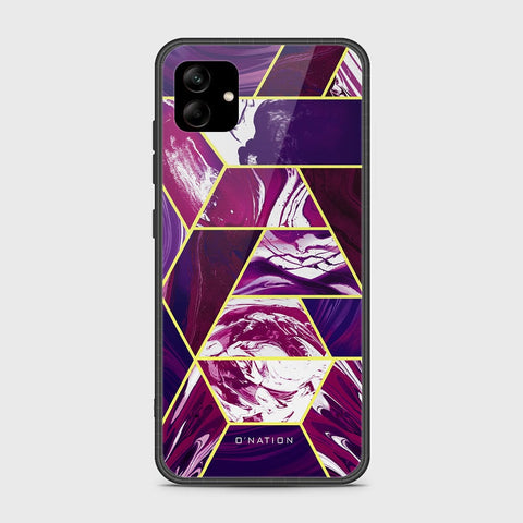 Samsung Galaxy A04 Cover- O'Nation Shades of Marble Series - HQ Ultra Shine Premium Infinity Glass Soft Silicon Borders Case