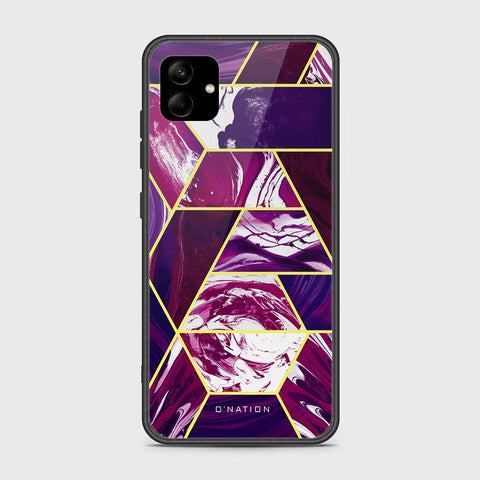 Samsung Galaxy A04e Cover - O'Nation Shades of Marble Series - HQ Ultra Shine Premium Infinity Glass Soft Silicon Borders Case