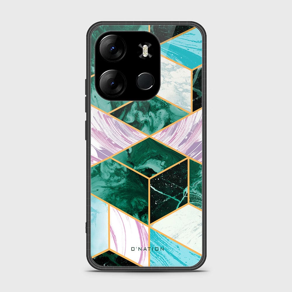 Infinix Smart 7 HD Cover- O'Nation Shades of Marble Series - HQ Ultra Shine Premium Infinity Glass Soft Silicon Borders Case