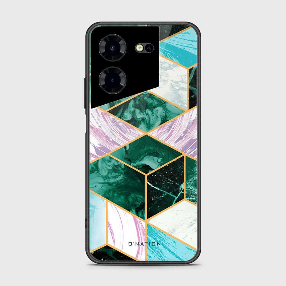 Tecno Pova 5 Pro Cover- O'Nation Shades of Marble Series - HQ Ultra Shine Premium Infinity Glass Soft Silicon Borders Case