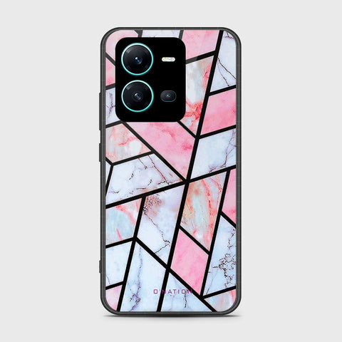 Vivo V25e Cover- O'Nation Shades of Marble Series - HQ Ultra Shine Premium Infinity Glass Soft Silicon Borders Case