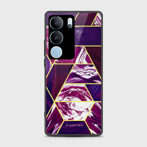 Vivo V29 Pro Cover- O'Nation Shades of Marble Series - HQ Ultra Shine Premium Infinity Glass Soft Silicon Borders Case