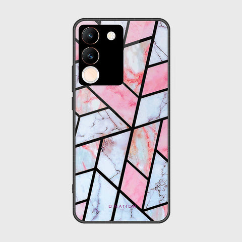 vivo V29e Cover- O'Nation Shades of Marble Series - HQ Ultra Shine Premium Infinity Glass Soft Silicon Borders Case