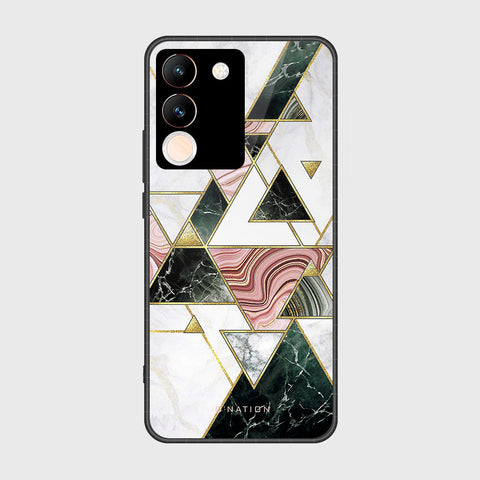 vivo V29e Cover- O'Nation Shades of Marble Series - HQ Ultra Shine Premium Infinity Glass Soft Silicon Borders Case