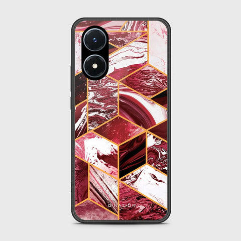 Vivo Y02s Cover - O'Nation Shades of Marble Series - HQ Ultra Shine Premium Infinity Glass Soft Silicon Borders Case