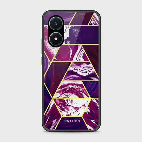 Vivo Y02s Cover - O'Nation Shades of Marble Series - HQ Ultra Shine Premium Infinity Glass Soft Silicon Borders Case